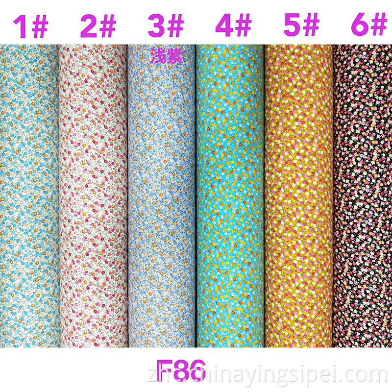 StockLot批发斜纹斜纹织布的花卉粘液粘液印刷面料